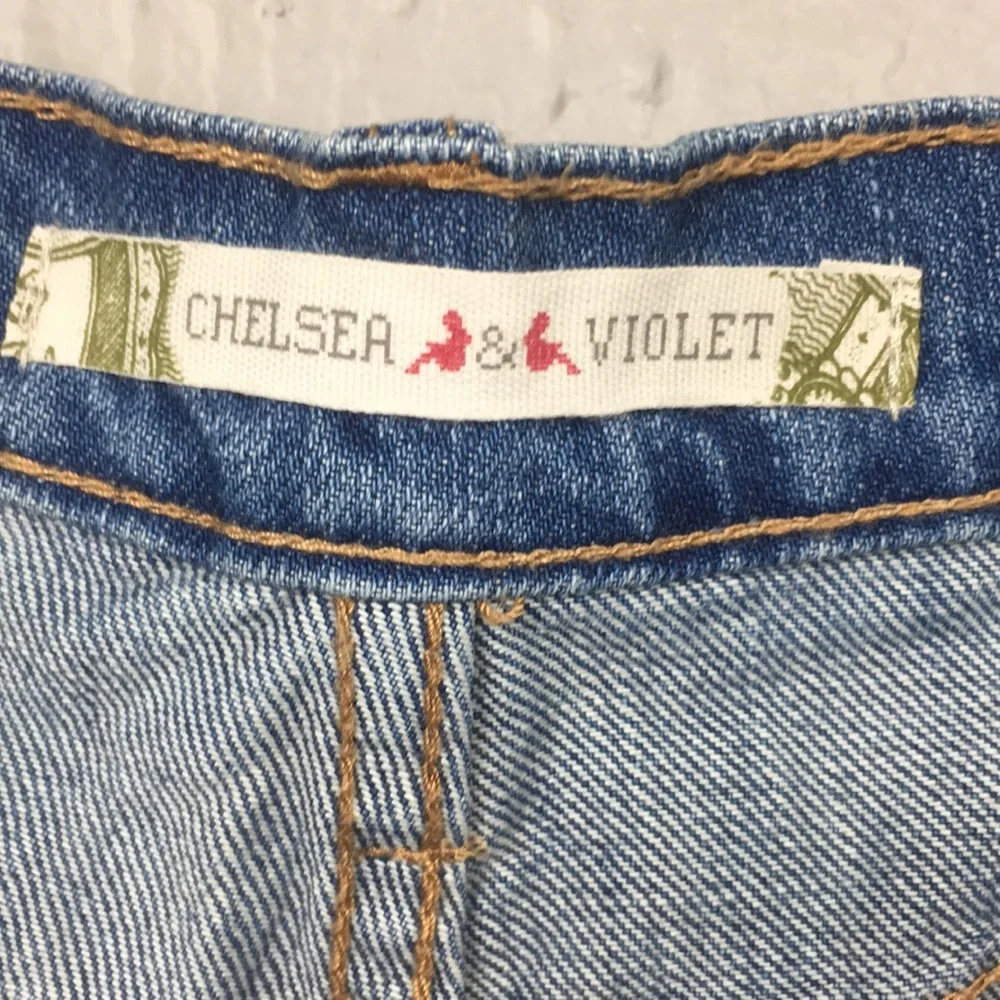 Chelsea & Violet High Waist Denim Shorts Size 30 - Picture 10 of 16